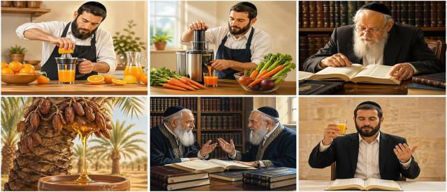 הלכות ברכות על מיצי פירות ודבש תמרים – האם נחשבים כעיקר הפרי או כ"זיעה בעלמא"