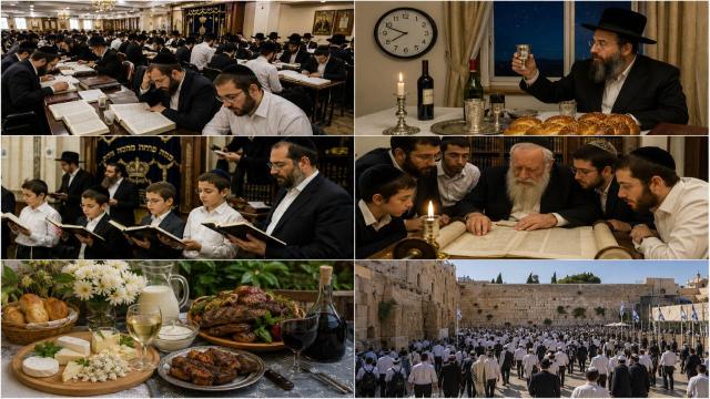 חג השבועות כהלכתו – תיקון ליל שבועות, זמן מתן תורה, דיני קידוש, ברכת המזון ומנהגי החג