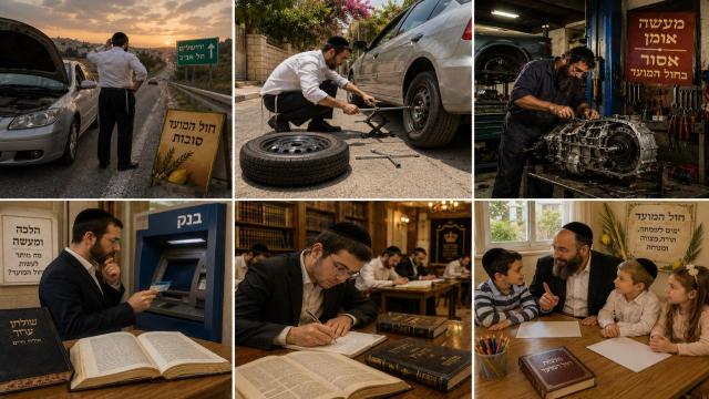 הלכות חול המועד למעשה – דבר האבד, תיקוני רכב, בנייה, בנקאות וכתיבה בחול המועד