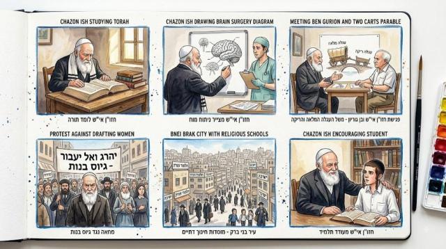 עגלה מלאה, ראייה למרחוק: הסודות של החזון איש