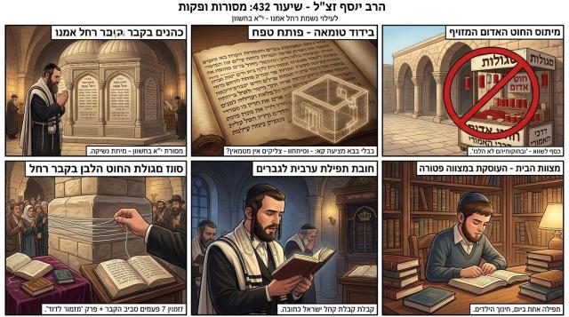רחל אמנו | כניסת כוהנים לקברות צדיקים, סגולת החוט האדום ודיני תפילת ערבית