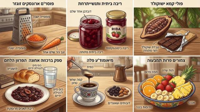 ספקות והכרעות בברכות הנהנין: דין פירות וירקות מרוסקים, שוקולד, משקאות וסדר קדימה בברכות