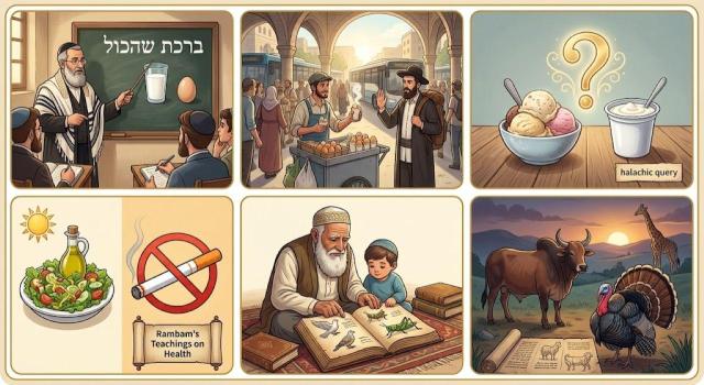 הרחבה בהלכות ברכת "שהכול": מביצה חיה וסכנותיה, דרך ספקי ברכה אחרונה ומאכלים מזיקים, ועד מסורת בבעלי חיים
