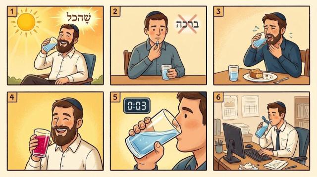 הלכות ברכות הנהנין – ברכות השתייה ושיעור ברכה אחרונה