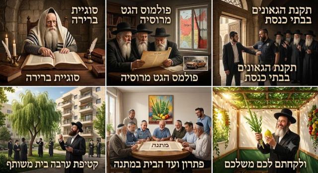 סוגיית ברירה ובעלות בארבעת המינים: דיני שותפות בבית משותף, בתי כנסת וגטין