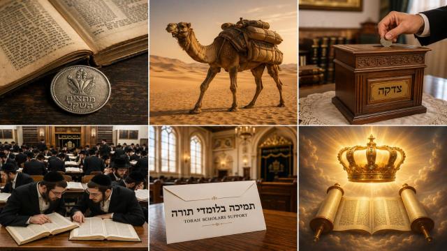 סולם העדיפויות במצוות צדקה: יסודות שיעור נתינת מעות צדקה מן התורה וחכמים, גדרי 'לפום גמלא שיחנא', ומעלת החזקת עמלי תורה על פני בניין בתי כנסת.