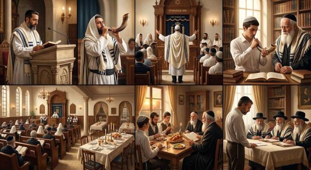 הלכות חזן, תוקע, וברכת כהנים בראש השנה ובשבת