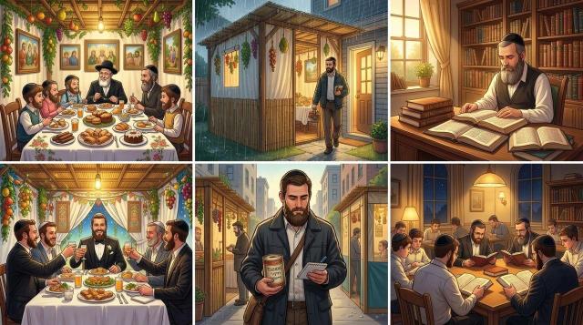 הלכות סוכות: פטור מצטער, שיעורי אכילה, דין חתן ושלוחי מצווה ומנהגי הושענא רבה