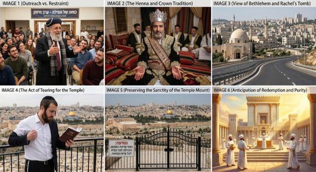 בין שמחה לחורבן: גבולות הצחוק, הלכות קריעה על המקומות הקדושים ואיסור העלייה להר הבית בזמן הזה